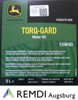 SAE 15W-40 JOHN DEERE Motor&ouml;l Torq-Gard Supreme YU83070-005 Inhalt 5 Liter