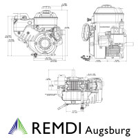 Schneefräsen Motor Briggs & Stratton ca. 6 PS(HP) 950er Serie 19,05/62