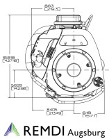 Briggs & Stratton Rasentraktor Motor 12,5 PS (HP) E-Start Powerbuilt
