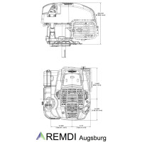 Rasenmäher/Aufsitzer Motor Briggs & Stratton ca. 5,5 PS(HP) 675EXi Serie 22,2/62