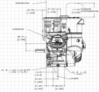 Kohler Industrie Motor ca. 9,5 PS(HP) CH395 Serie Welle 25,4/88