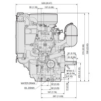 Kawasaki 2-Zylinder Motor 24,5 PS(HP) FD719D Serie wassergekühlt Welle 28.6/100