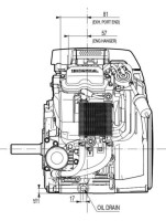 Honda 2-Zylinder Motor ca. 20,1 PS(HP) (früher 24,9 PS) GX800IRH Serie Welle 28,6/90 mm