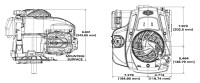 Rasenmäher Motor Briggs & Stratton ca 4,5 HP 575EX Serie Welle 22,2/80