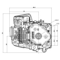 Stiga Rasentraktor Motor 9,8 PS (HP) TRE352V E-Start 25,4/80