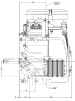 Briggs & Stratton Motor ca. 23 PS(HP) Vanguard Welle 28,6/100 mm H-Start E-Start