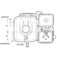 Honda Industrie Motor ca. 8 HP(früher 9 PS) GX270 mit Getriebe 2:1