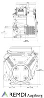 Briggs & Stratton Motor ca. 23 PS(HP) Vanguard Welle 25,4/73 mm EFI