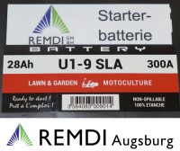 Starterbatterie (AGM) für CASTELGARDEN Rasentraktor 12V 28AH