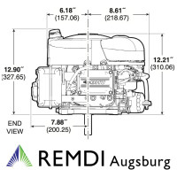 Briggs & Stratton Rasentraktor Motor 4155E 15,5 PS(HP) E-Start Welle 25,4/80