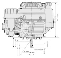 Kawasaki Rasenmäher/Aufsitzer Motor ca 6 HP FJ180V Serie Welle 25/80