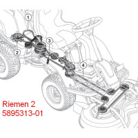 Original Husqvarna Keilriemen 5895313-01 Getriebe an Zwischenwelle