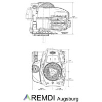 Rasenmäher Motor Briggs & Stratton ca 4,5 PS(HP) 550E Serie Welle 22,2/80 E-Start