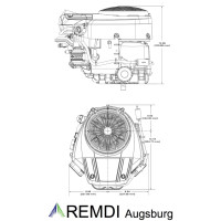 Briggs & Stratton 2-Zylinder Rasentraktor Motor 22 PS(HP) INTEK 22.0 V-Twin