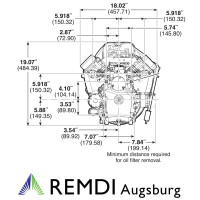 Briggs & Stratton 2-Zylinder Rasentraktor Motor 22 PS(HP) INTEK 22.0 V-Twin