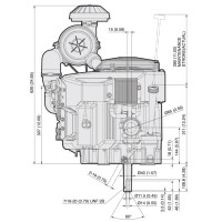 Kawasaki 2-Zylinder Motor 24,8 PS (HP) FX Serie E-Start Welle 28,6/110