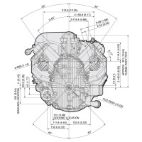 Kawasaki 2-Zylinder Motor 24,8 PS (HP) FX Serie E-Start Welle 28,6/110