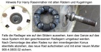 Rad für Harry Rasenmäher mit Zahnkranz Durchmesser 205 mm 423.19.900