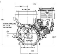 Briggs & Stratton Motor ca. 6,5 PS(HP) Vanguard Welle 25,4/73 mm