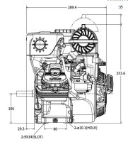 Briggs & Stratton Motor ca. 6,5 PS(HP) Vanguard Welle 25,4/80 mm