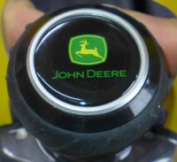 Original JOHN DEERE Luxus-Lenkradknauf Lenkhilfe MCXFA1566 mit grün-gelbem Logo