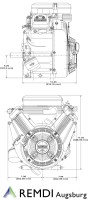 Briggs & Stratton Motor ca. 18 PS(HP) Vanguard konische Welle Aebi Rapid Bucher
