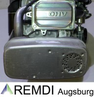 Auspuff / Schalldämpfer für Briggs & Stratton 1-Zylinder Unterfluhr RT501002