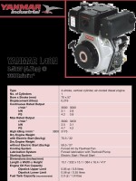 Yanmar Diesel Motor ca. 4,7 PS(HP) L48N Serie Welle 19,05/62 mm