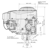 Kawasaki 2-Zylinder Motor 19,4 HP FR651V Serie E-Start Welle 25,4/80