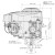 Kawasaki 2-Zylinder Motor 19,4 HP FR651V Serie E-Start Welle 25,4/80