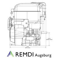 Schneefräsen Motor Briggs & Stratton ca. 15 PS(HP) 2100er Serie 25,4/73 E-Start