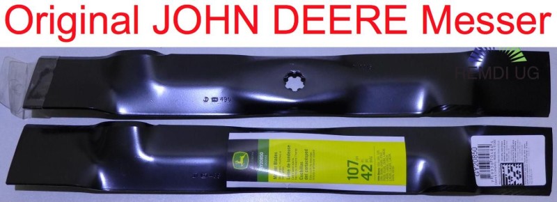 Original JOHN DEERE Standard Messer-Satz 107 cm Seitenauswurf GX22151 / GY20850