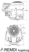Briggs & Stratton 2-Zylinder Motor 20 PS(HP) INTEK 20.0 V-Twin E-Start