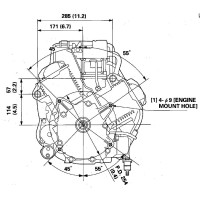 Honda 2-Zylinder Rasentraktor Motor 16 PS(HP) GCV530 V-Twin E-Start